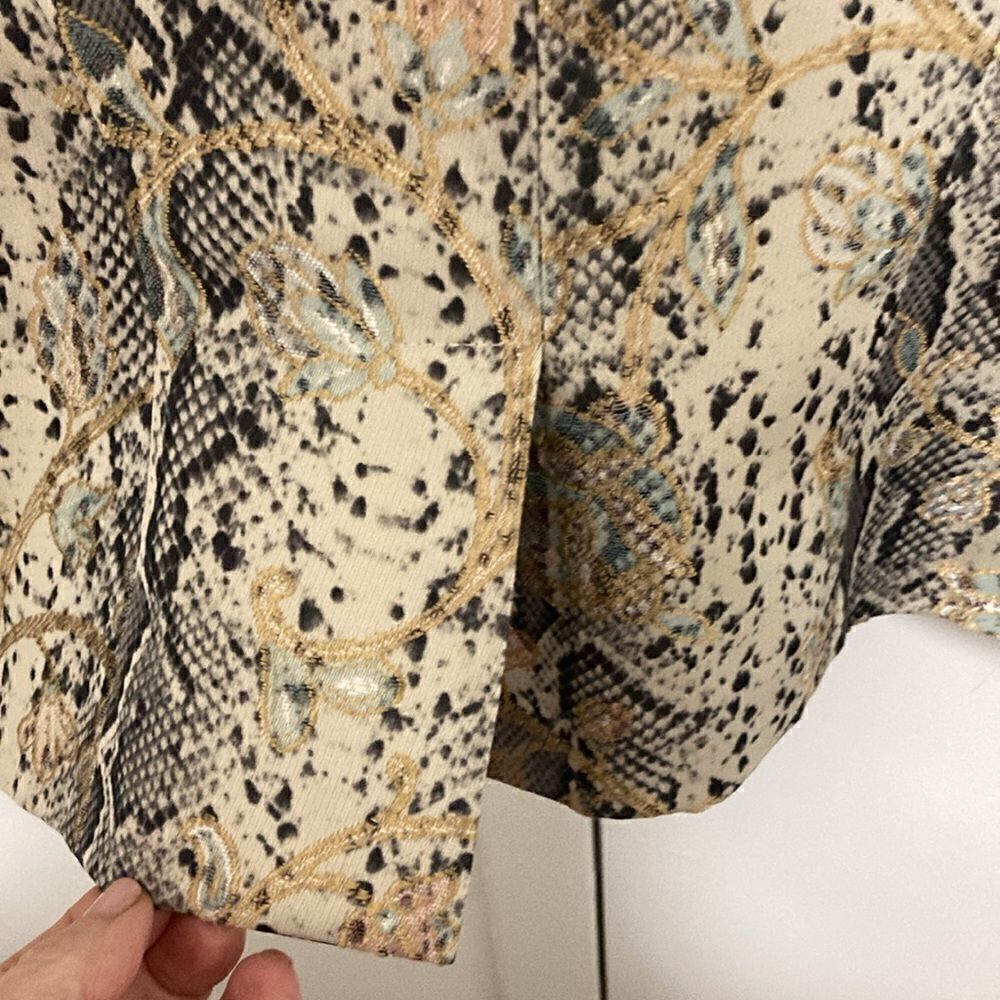 Vertigo Paris Python Print Embroidered 1 Button W… - image 7